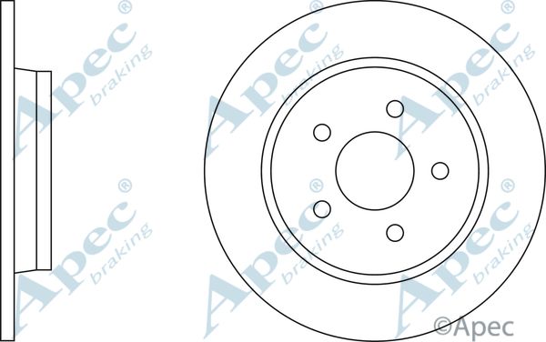 APEC BRAKING Тормозной диск DSK2253